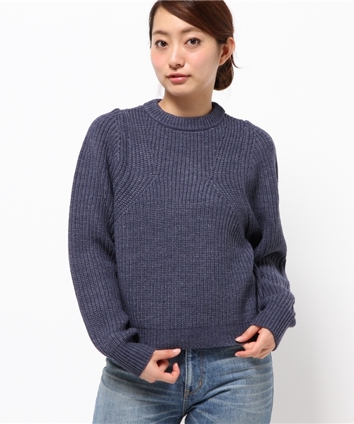 ESTNATION(エストネーション)の「ESTNATION 畦編みニット(ニット/セーター・レディース・ホワイト/ブラウン/ブルー・38)」の13枚目の写真