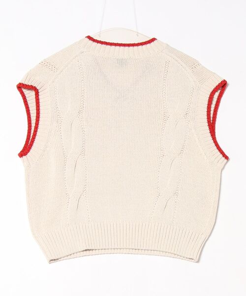 Traditional Weatherwear(トラディショナルウェザーウェア)の「BREAM VEST(ニット/セーター・レディース・ベージュ系1/ブルー系その他3・S)」の3枚目の写真
