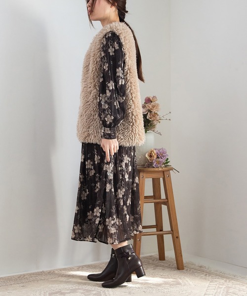 JELLY BEANS(ジェリービーンズ)の「2WAYノットリボンベルトショートブーツ(204-43025)JELLY BEANS(ジェリービーンズ)(ブーツ・レディース・ダークブラウン/ブラック・S/M/L)」の16枚目の写真