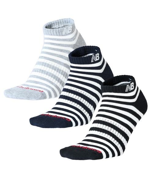 NEW BALANCE（ニューバランス）の「ショートレングス3Pソックス（ソックス/靴下・メンズ・その他/ブラック/ホワイト/その他8/その他2/その他5・MEDIUM/LARGE/X-LARGE）」の4枚目の写真