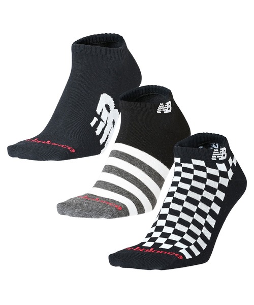 NEW BALANCE（ニューバランス）の「ショートレングス3Pソックス（ソックス/靴下・メンズ・その他/ブラック/ホワイト/その他8/その他2/その他5・MEDIUM/LARGE/X-LARGE）」の6枚目の写真