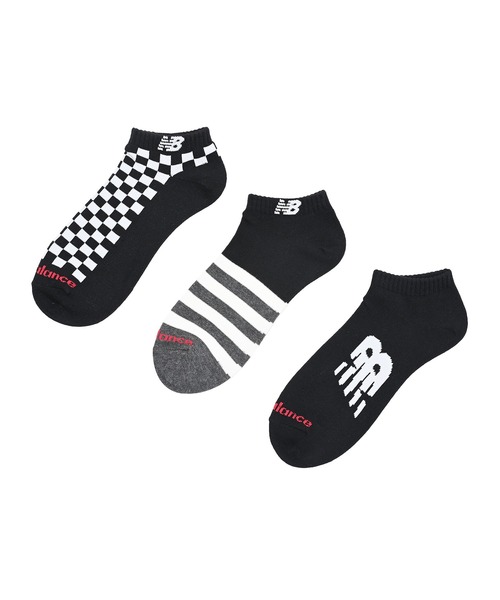 NEW BALANCE（ニューバランス）の「ショートレングス3Pソックス（ソックス/靴下・メンズ・その他/ブラック/ホワイト/その他8/その他2/その他5・MEDIUM/LARGE/X-LARGE）」の12枚目の写真