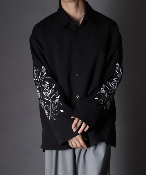 welise/ウェライズ】HANASODE-アームボタンスリット袖刺繍デザイン