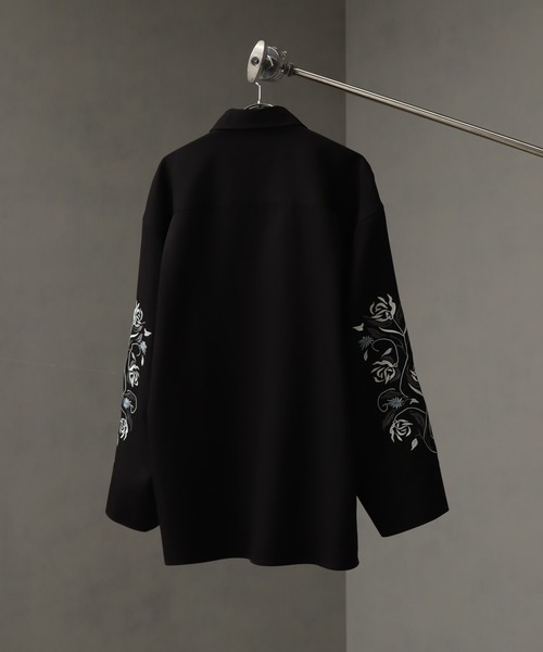 welise（ウェライズ）の「【welise/ウェライズ】HANASODE-アームボタンスリット袖刺繍デザインシャツ（シャツ/ブラウス・メンズ・ホワイト/ブラック・M/L）」の20枚目の写真