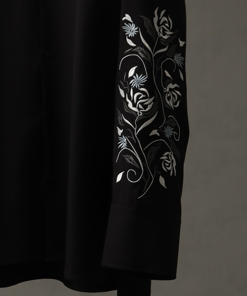 welise（ウェライズ）の「【welise/ウェライズ】HANASODE-アームボタンスリット袖刺繍デザインシャツ（シャツ/ブラウス・メンズ・ホワイト/ブラック・M/L）」の22枚目の写真