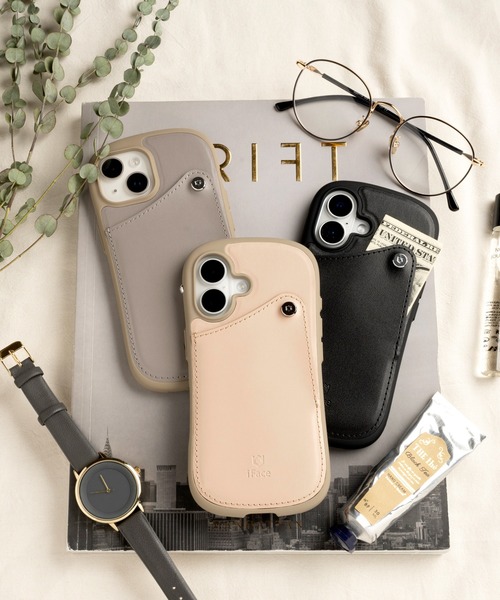 セール】iPhone 16/16Pro/15/14/13 専用 iFace First Class カード