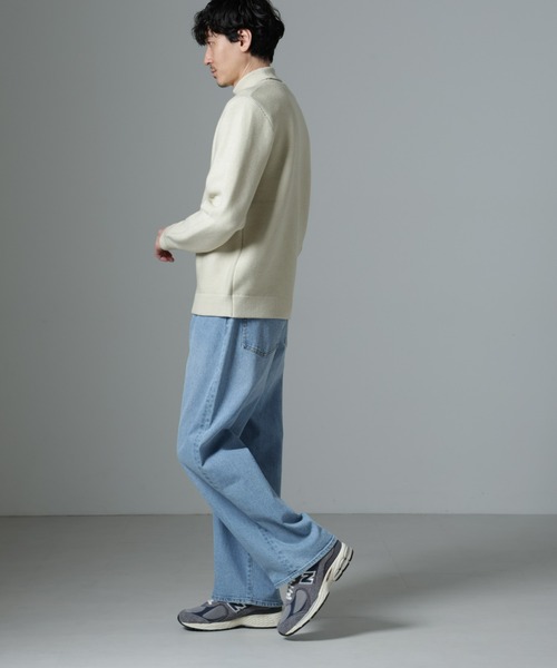 NANO universe（ナノユニバース）の「MIXガーターニット（ニット/セーター・メンズ・ブラック/ライトベージュ/ネイビー・L/M）」の9枚目の写真