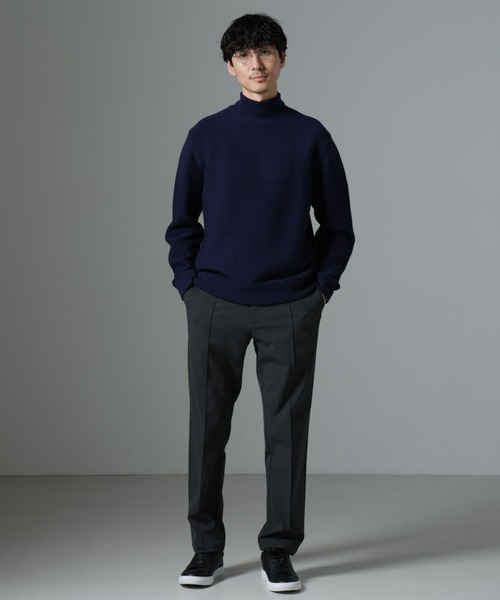 NANO universe（ナノユニバース）の「MIXガーターニット（ニット/セーター・メンズ・ブラック/ライトベージュ/ネイビー・L/M）」の16枚目の写真