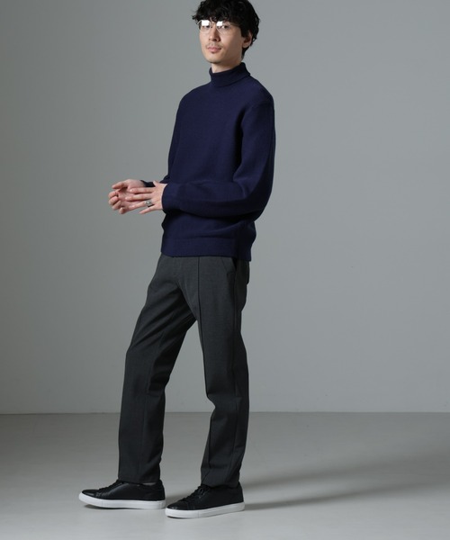 NANO universe（ナノユニバース）の「MIXガーターニット（ニット/セーター・メンズ・ブラック/ライトベージュ/ネイビー・L/M）」の17枚目の写真