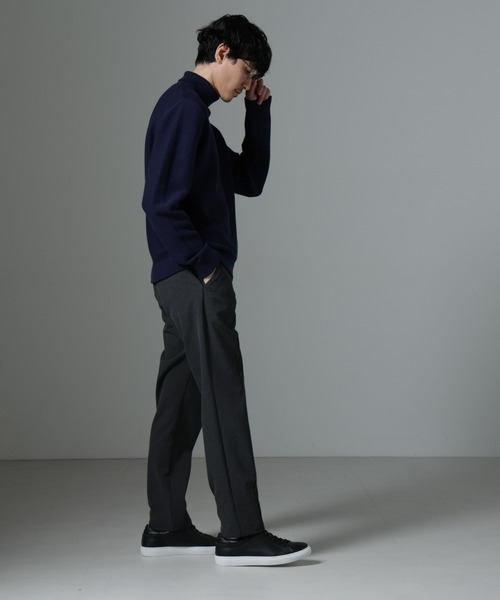 NANO universe（ナノユニバース）の「MIXガーターニット（ニット/セーター・メンズ・ブラック/ライトベージュ/ネイビー・L/M）」の19枚目の写真