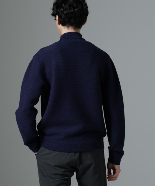 NANO universe（ナノユニバース）の「MIXガーターニット（ニット/セーター・メンズ・ブラック/ライトベージュ/ネイビー・L/M）」の14枚目の写真