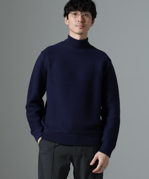 NANO universe（ナノユニバース）の「MIXガーターニット（ニット/セーター・メンズ・ブラック/ライトベージュ/ネイビー・L/M）」の12枚目の写真