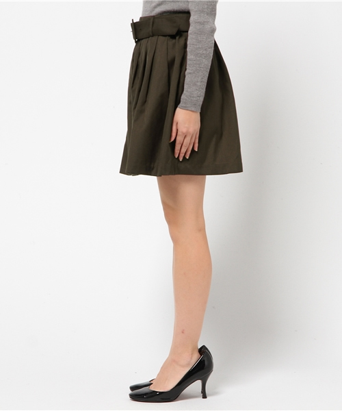 earth music&ecology（アースミュージックアンドエコロジー）の「ベルト付きタックキュロットパンツ（その他パンツ・レディース・カーキ/ネイビー/ウッド/キャメル・FREE）」の13枚目の写真