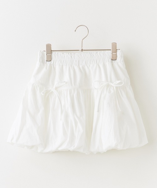 BLANK　（ブランク）の「▲Ribbon Balloon Mini Skirt / リボンバルーンミニスカート（スカート・レディース・ピンク/ブラック/ホワイト/ナチュラル/ベージュ・FREE）」の13枚目の写真