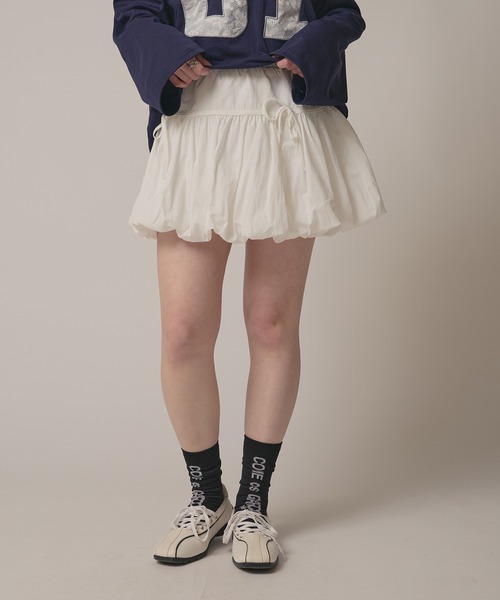 BLANK　（ブランク）の「▲Ribbon Balloon Mini Skirt / リボンバルーンミニスカート（スカート・レディース・ピンク/ブラック/ホワイト/ナチュラル/ベージュ・FREE）」の16枚目の写真