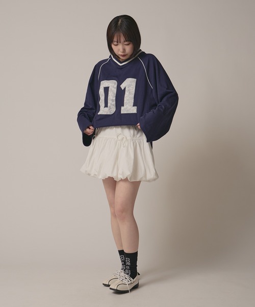 BLANK　（ブランク）の「▲Ribbon Balloon Mini Skirt / リボンバルーンミニスカート（スカート・レディース・ピンク/ブラック/ホワイト/ナチュラル/ベージュ・FREE）」の17枚目の写真