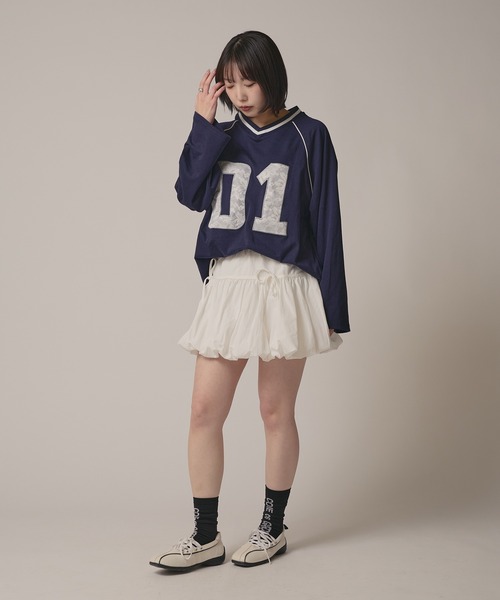BLANK　（ブランク）の「▲Ribbon Balloon Mini Skirt / リボンバルーンミニスカート（スカート・レディース・ピンク/ブラック/ホワイト/ナチュラル/ベージュ・FREE）」の18枚目の写真