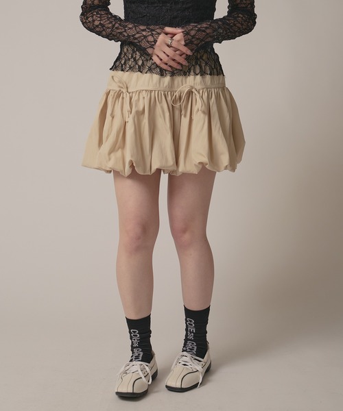 スカート BABY RIBBON BALOON SKIRT loin nuit スカート ribbon balloon skirt / リボンバルーンスカート