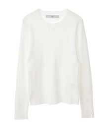 Tiara | ゴールドボタンリブニット(ニット/セーター)