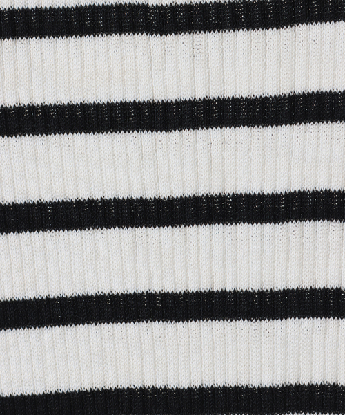 Tiara（ティアラ）の「ゴールドボタンリブニット（ニット/セーター・レディース・ホワイト×ブラック/ネイビー/ホワイト・FREE）」の14枚目の写真