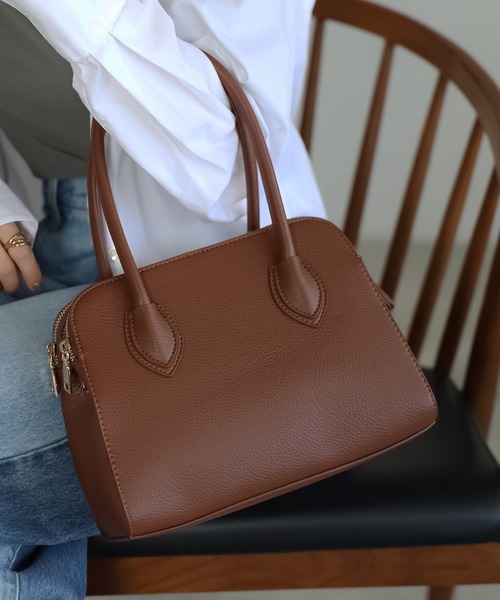 グッシオベーシック】ミニボストンバッグ 2WAY ショルダー付