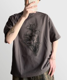 Classical Origin（クラシカルオリジン）の「【Classical Origin】「自分を開花させる。」フラワー柄プリントベーシックフィットTシャツ／Flower Print Basic Fit T-Shirt（Tシャツ/カットソー）」