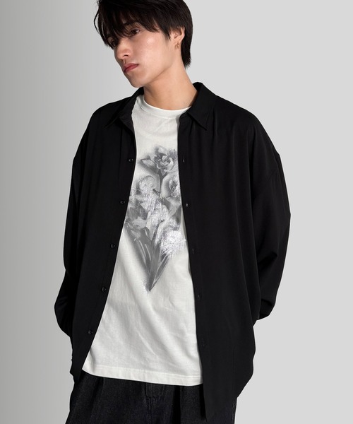 Classical Origin(クラシカルオリジン)の「【Classical Origin】「自分を開花させる。」フラワー柄プリントベーシックフィットTシャツ/Flower Print Basic Fit T-Shirt(Tシャツ/カットソー・メンズ・ブラック/チャコール/オフホワイト・MEDIUM/SMALL/LARGE)」の13枚目の写真