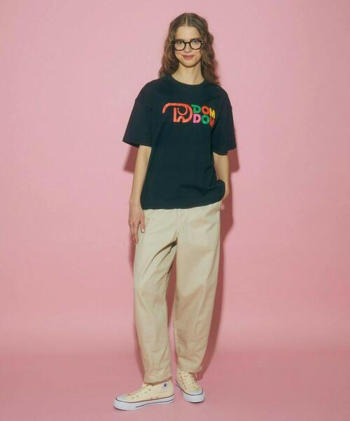 FRAPBOIS（フラボア）の「ロゴT（Tシャツ/カットソー・レディース・ブラック・1/2）」の5枚目の写真