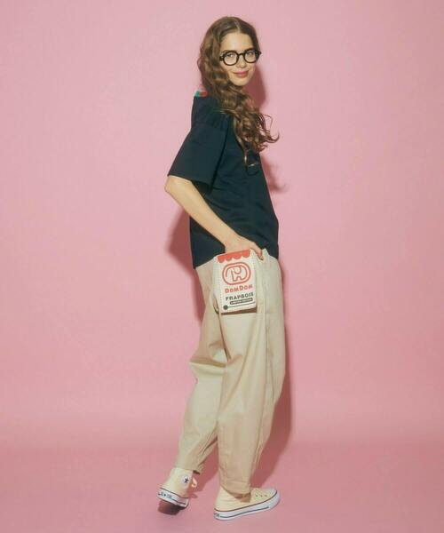 FRAPBOIS（フラボア）の「ロゴT（Tシャツ/カットソー・レディース・ブラック・1/2）」の9枚目の写真