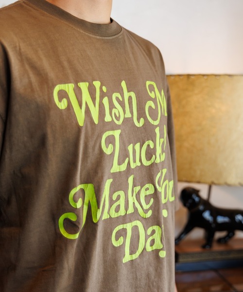 MAKE YOUR DAY(メイクユアデイ)の「ビンテージロゴ半袖Tシャツ■パパサイズ(Tシャツ/カットソー・メンズ・ブラウン/グリーン/ネイビー・M/L)」の5枚目の写真