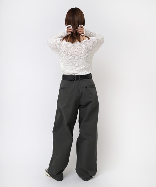 RNA（アールエヌエー）の「R4309 ワイドレッグチノ（チノパンツ・レディース・ベージュ/グレー/ブラック・MEDIUM）」の15枚目の写真