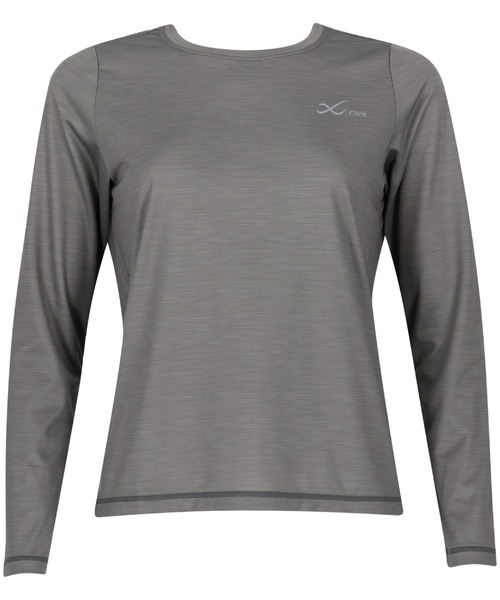 CW-X(シーダブリューエックス)の「「薄軽ランニングシャツ」 長袖(Tシャツ/カットソー・レディース・イエロー/ブラック/グレー/アイボリー・LL/L/M/S)」の3枚目の写真