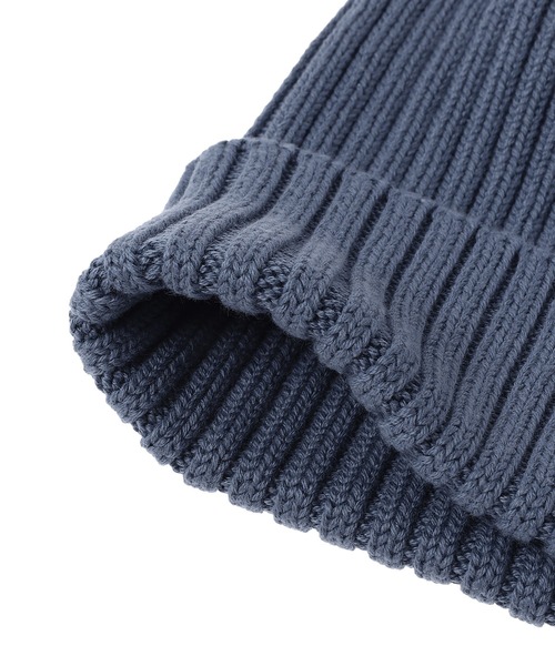 KIJIMA TAKAYUKI（キジマ　タカユキ）の「KIJIMA TAKAYUKI COTTON WATCH CAP EKN-001A（ニットキャップ/ビーニー・レディース・イエロー/ブラック/ブルー・ONE SIZE）」の6枚目の写真