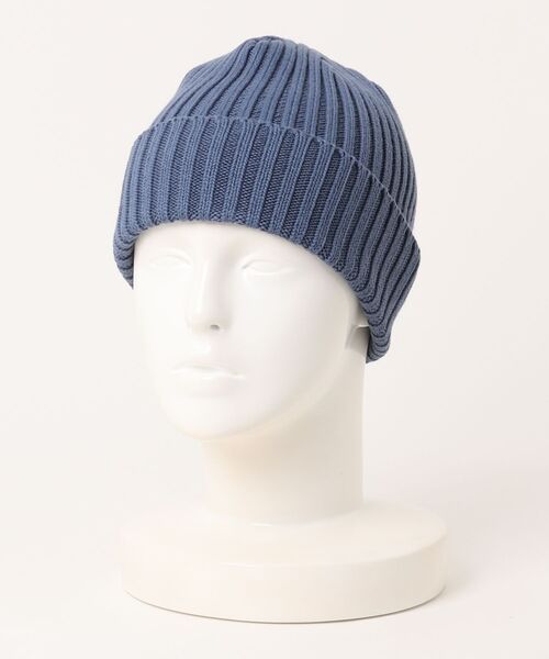 KIJIMA TAKAYUKI（キジマ　タカユキ）の「KIJIMA TAKAYUKI COTTON WATCH CAP EKN-001A（ニットキャップ/ビーニー・レディース・イエロー/ブラック/ブルー・ONE SIZE）」の9枚目の写真