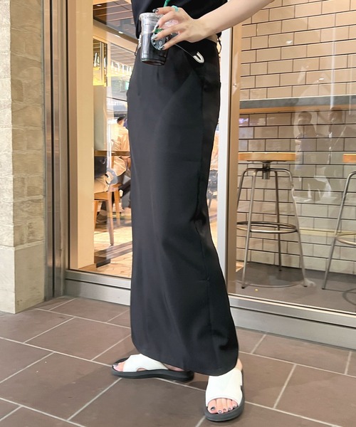 ABYS(アビス)の「スラックスロングスカート(スカート・レディース・ブラック/グレー・MEDIUM/LARGE)」の6枚目の写真