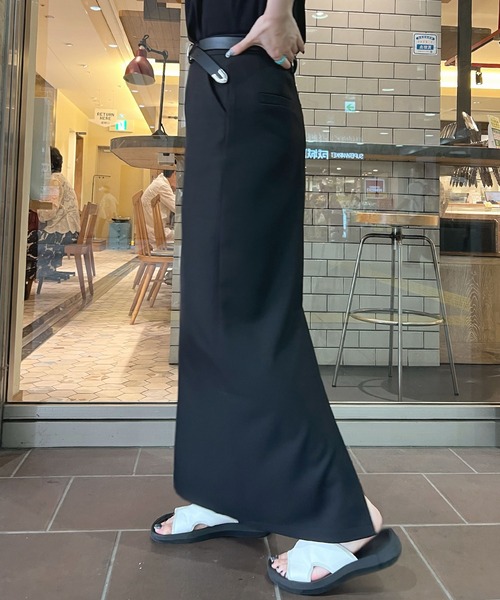 ABYS(アビス)の「スラックスロングスカート(スカート・レディース・ブラック/グレー・MEDIUM/LARGE)」の9枚目の写真
