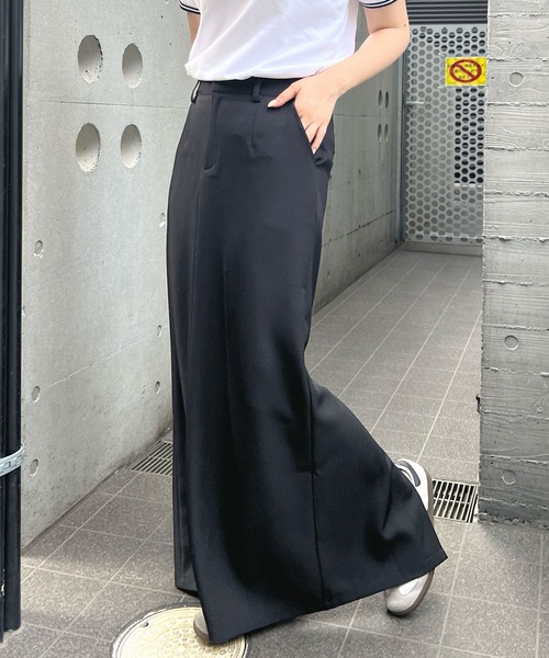 ABYS(アビス)の「スラックスロングスカート(スカート・レディース・ブラック/グレー・MEDIUM/LARGE)」の13枚目の写真