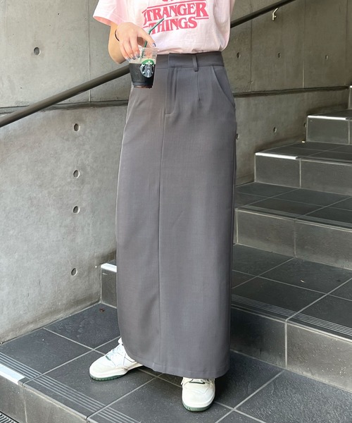 ABYS(アビス)の「スラックスロングスカート(スカート・レディース・ブラック/グレー・MEDIUM/LARGE)」の21枚目の写真