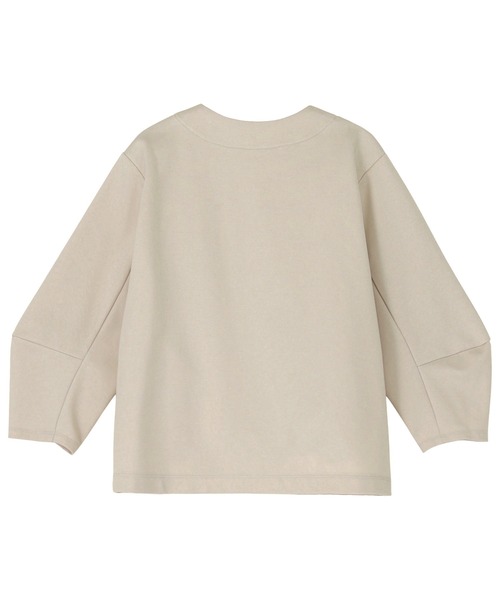 ZUCCa(ズッカ)の「CNポンチ / 羽織り / (O)(テーラードジャケット・レディース・ベージュ/ライトブルー/ブラック・M size)」の9枚目の写真