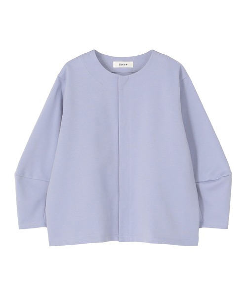 ZUCCa(ズッカ)の「CNポンチ / 羽織り / (O)(テーラードジャケット・レディース・ベージュ/ライトブルー/ブラック・M size)」の10枚目の写真