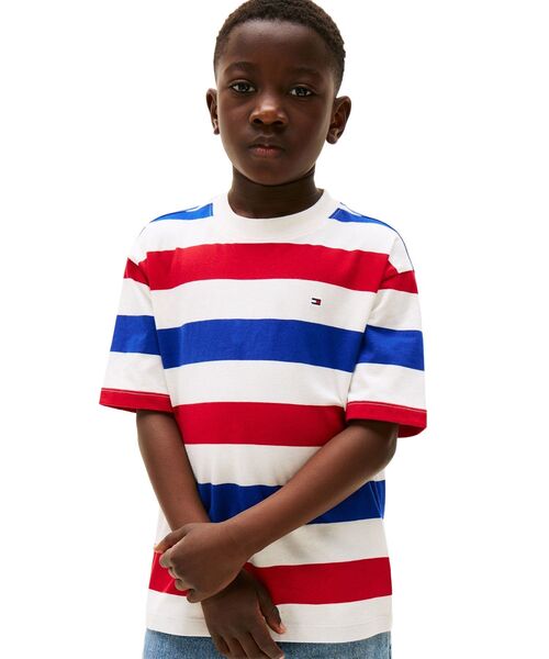 TOMMY HILFIGER(トミーヒルフィガー)の「BOYS エッセンシャルアーカイブフィットTシャツ(その他トップス・キッズ・マルチ/レッド・130cm/150cm/140cm/160cm)」の2枚目の写真
