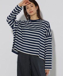 Elura | ボーダーワイドプルオーバー/287516(Tシャツ/カットソー)