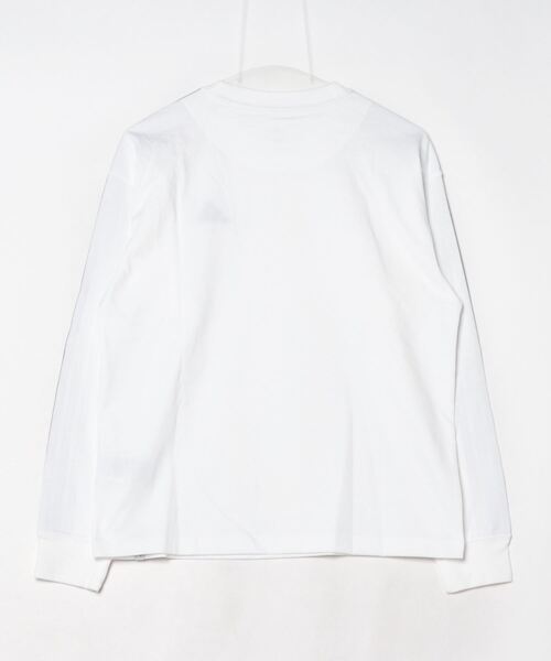 adidas(アディダス)の「アディダス adidas エッセンシャルズ プラス スリーストライプス 長袖Tシャツ(Tシャツ/カットソー・レディース・ホワイト・L/XL/S/M)」の2枚目の写真