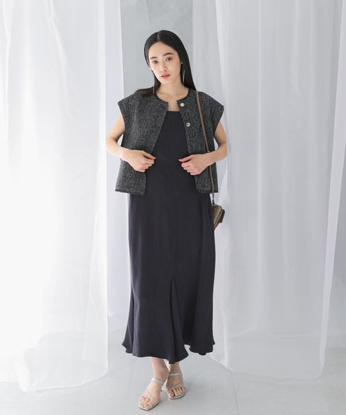 URBAN RESEARCH ROSSO WOMEN(アーバンリサーチ ロッソ)の「2WAYキュプラキャミワンピース(ワンピース・レディース・ベージュ/ネイビー・FREE)」の21枚目の写真