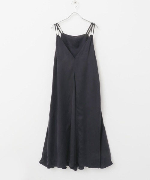 URBAN RESEARCH ROSSO WOMEN(アーバンリサーチ ロッソ)の「2WAYキュプラキャミワンピース(ワンピース・レディース・ベージュ/ネイビー・FREE)」の6枚目の写真