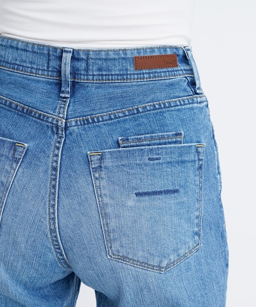 YANUK（ヤヌーク）の「ボーイズテーパード"ANN"（デニムパンツ・レディース・ブルー・22inch/21inch/27inch/26inch/25inch/24inch/23inch）」の8枚目の写真