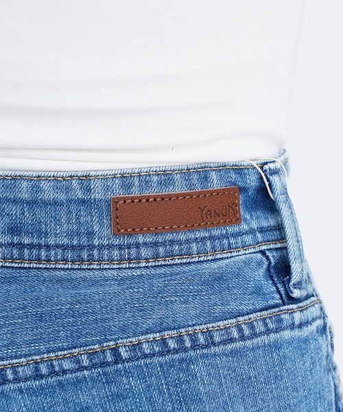 YANUK（ヤヌーク）の「ボーイズテーパード"ANN"（デニムパンツ・レディース・ブルー・22inch/21inch/27inch/26inch/25inch/24inch/23inch）」の9枚目の写真