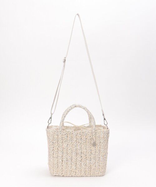 雑材MIXスクエア2WAYトートバッグ（ショルダーバッグ）｜ikka（イッカ