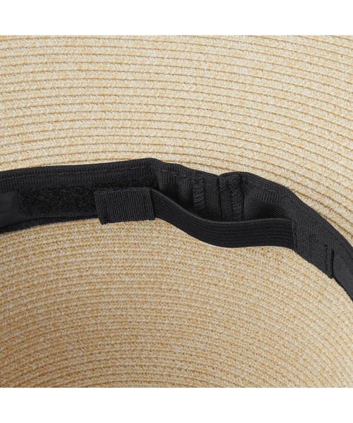 無印良品（ムジルシリョウヒン）の「ＵＶカット　洗えてたためる　キャペリン（ハット・レディース・ブラック/ベージュ・55-57.5cm）」の7枚目の写真