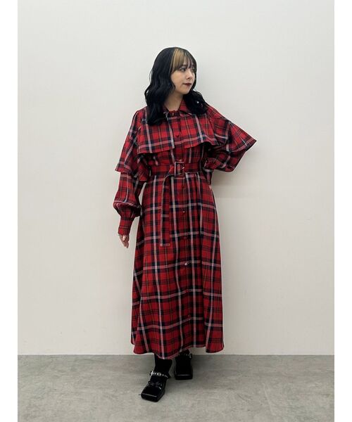 セール】ケープロングコートワンピース（ワンピース）｜jouetie